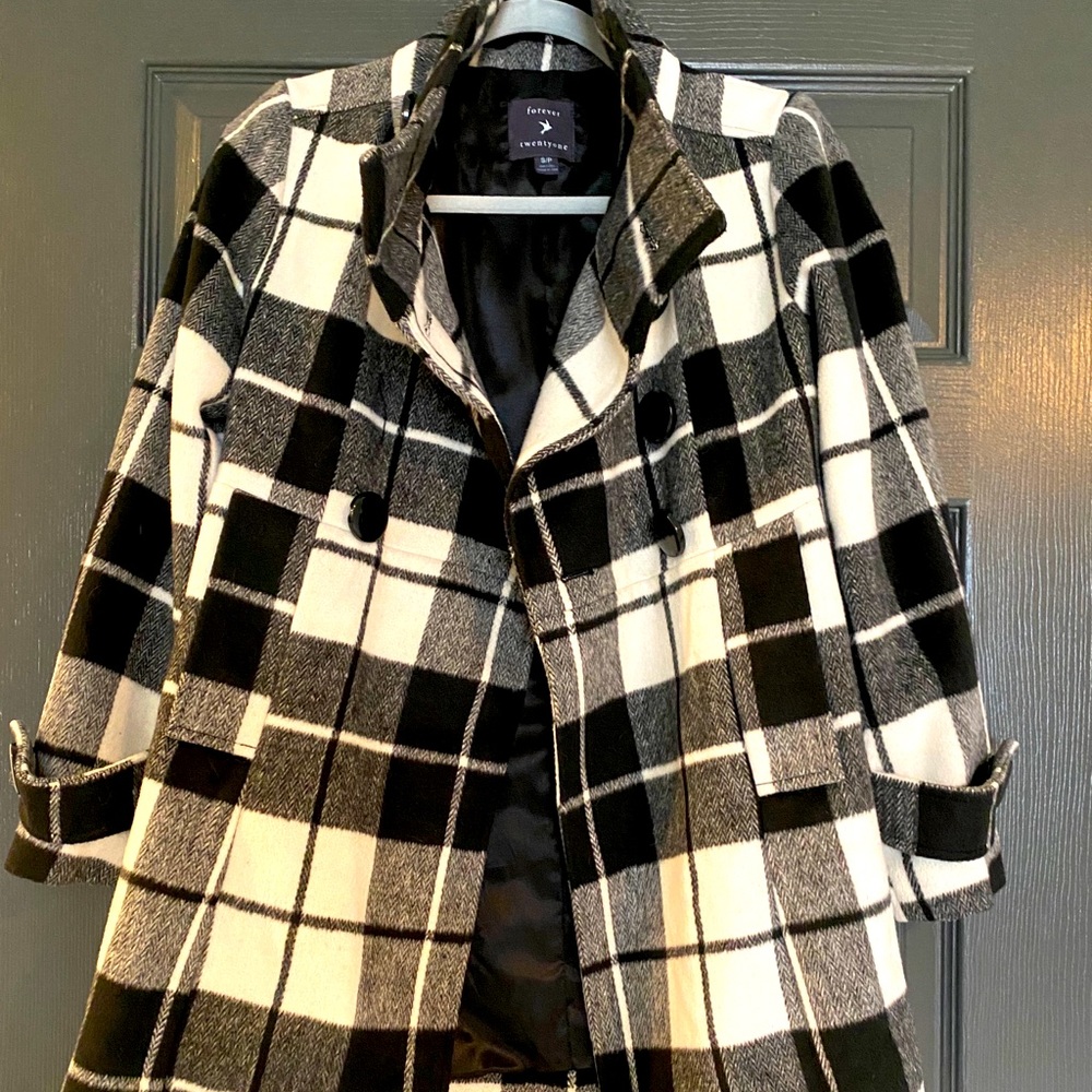 Plaid Pea Coat